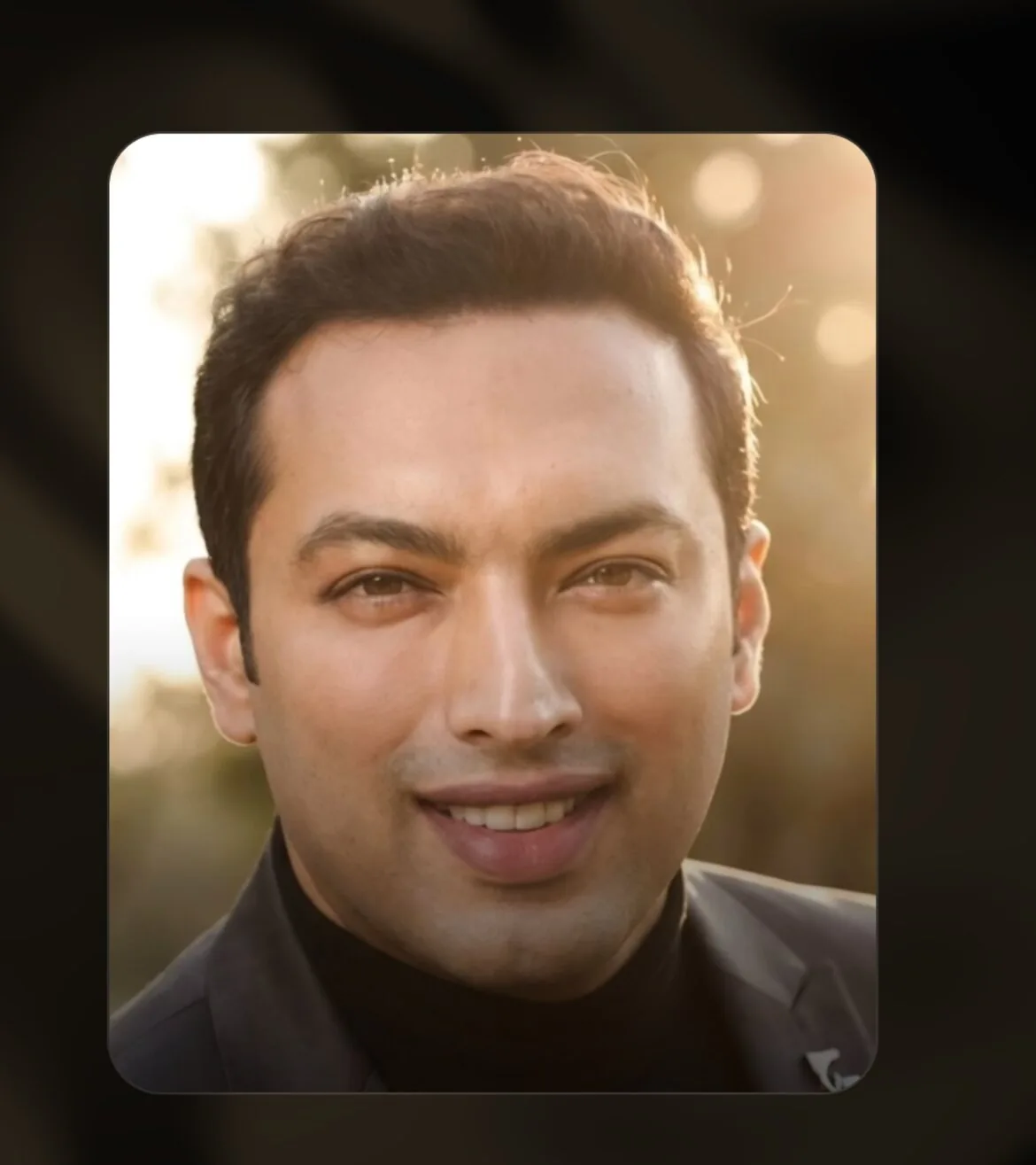 Gautam Shetty, portrait from the executive portfolio site.